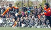 チームに合流して初の対外試合でＦＷ岡崎がゴールを決めた