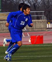 7日の練習試合で2得点を挙げるなどアピールした小林