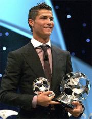 UEFA年間最優秀選手&FWに輝いたC・ロナウド(AP)