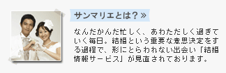 サンマリエとは？ - なんだかんだ忙しく、あわただしく過ぎていく毎日。結婚という重要な意志決定をする過程で、形にとらわれない出会い「結婚情報サービス」が見直されております。