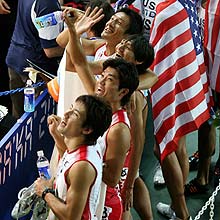 メダルは逃したものの38秒03のアジア記録で5位の日本チーム