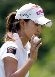 25位に終わった上田桃子(共同)