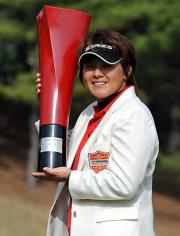 繰り上がりで優勝したウェイ・ユンジェ(撮影・今浪浩三)