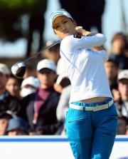 初日68で4位の上田桃子(撮影・桜井希望)