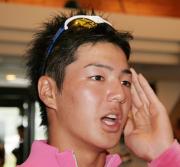 短くしたヘアスタイルを披露する石川遼(撮影・中島郁夫)