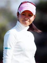 15番 バーディーパットを外した宮里藍(撮影・桜井希望)