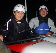 竹下選手(左)と安藤選手