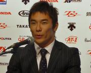 米インディカーシリーズでの復帰を発表した佐藤琢磨（撮影・来田岳彦）