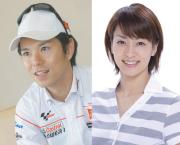 ＭｏｔｏＧＰ　ＰＲプロデューサーの中野真矢さん。右は水野裕子