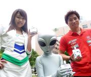 トライアル日本ＧＰをＰＲする藤波貴久（右）ら（撮影・来田岳彦）