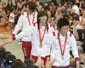 吉田、伊調姉妹が中京女子大で凱旋報告 - スポーツニュース
