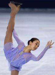 女子ＳＰで２位の浅田真央（共同）