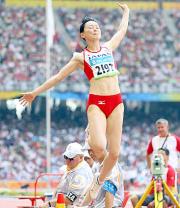 北京五輪女子走り幅跳びでの池田久美子＝８月１９日