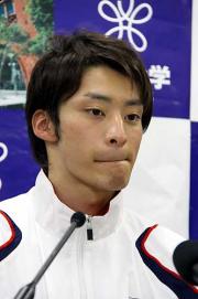 「また記録を狙います」と唇をかみしめる入江