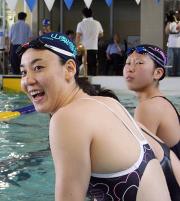 競泳の日本実業団大会山梨県予選に出場した萩原智子