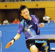 男子シングルス決勝で松平健太が同じ青森山田の上田仁を４－０で下し優勝