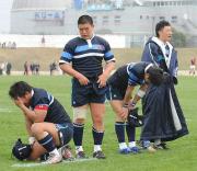 京都成章に負け悔しがる東海大仰星フィフティーン（撮影・加藤仁）
