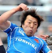 １月３１日、三洋戦でプレーする立川