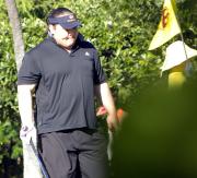 ハワイでバカンス中の元横綱朝青龍関は3日連続でゴルフ(撮影・田口潤)