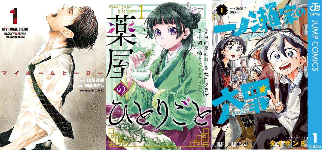 おすすめミステリーマンガの表紙画像　出典:Amazon