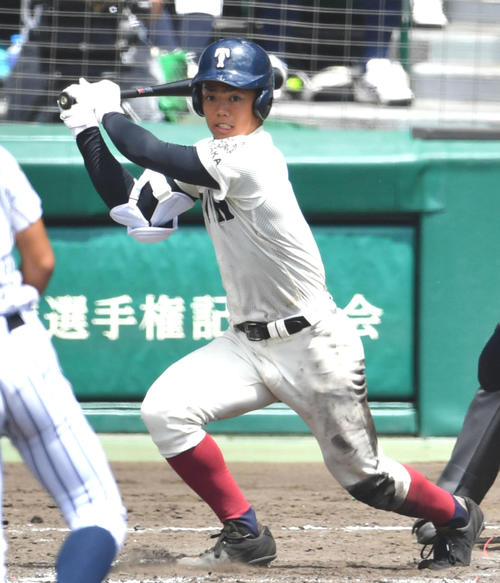 大阪桐蔭・根尾昂（18年8月13日撮影）