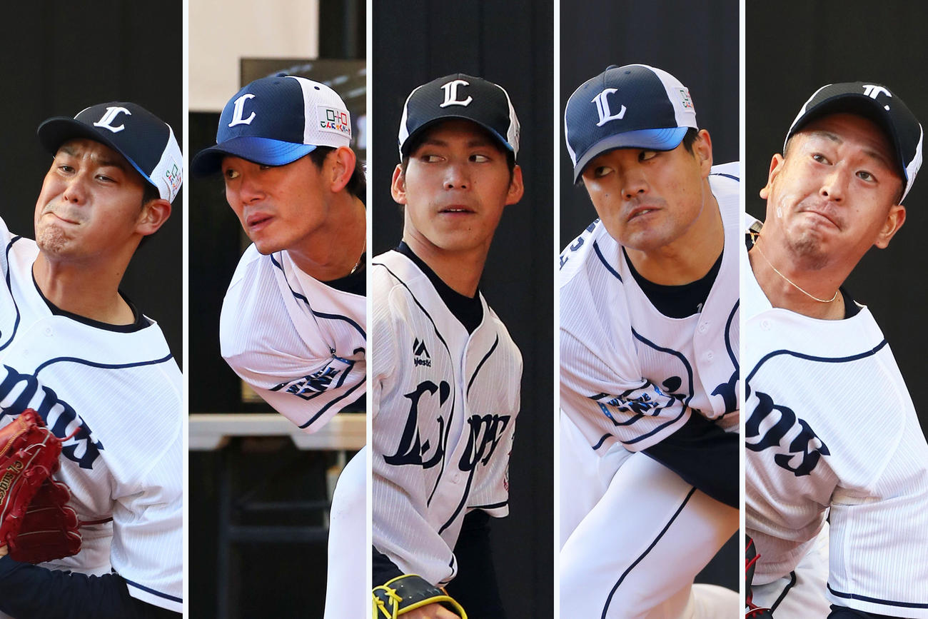 左から高橋光、今井、斉藤大、松本、宮川