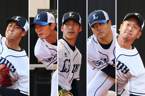 左から高橋光、今井、斉藤大、松本、宮川