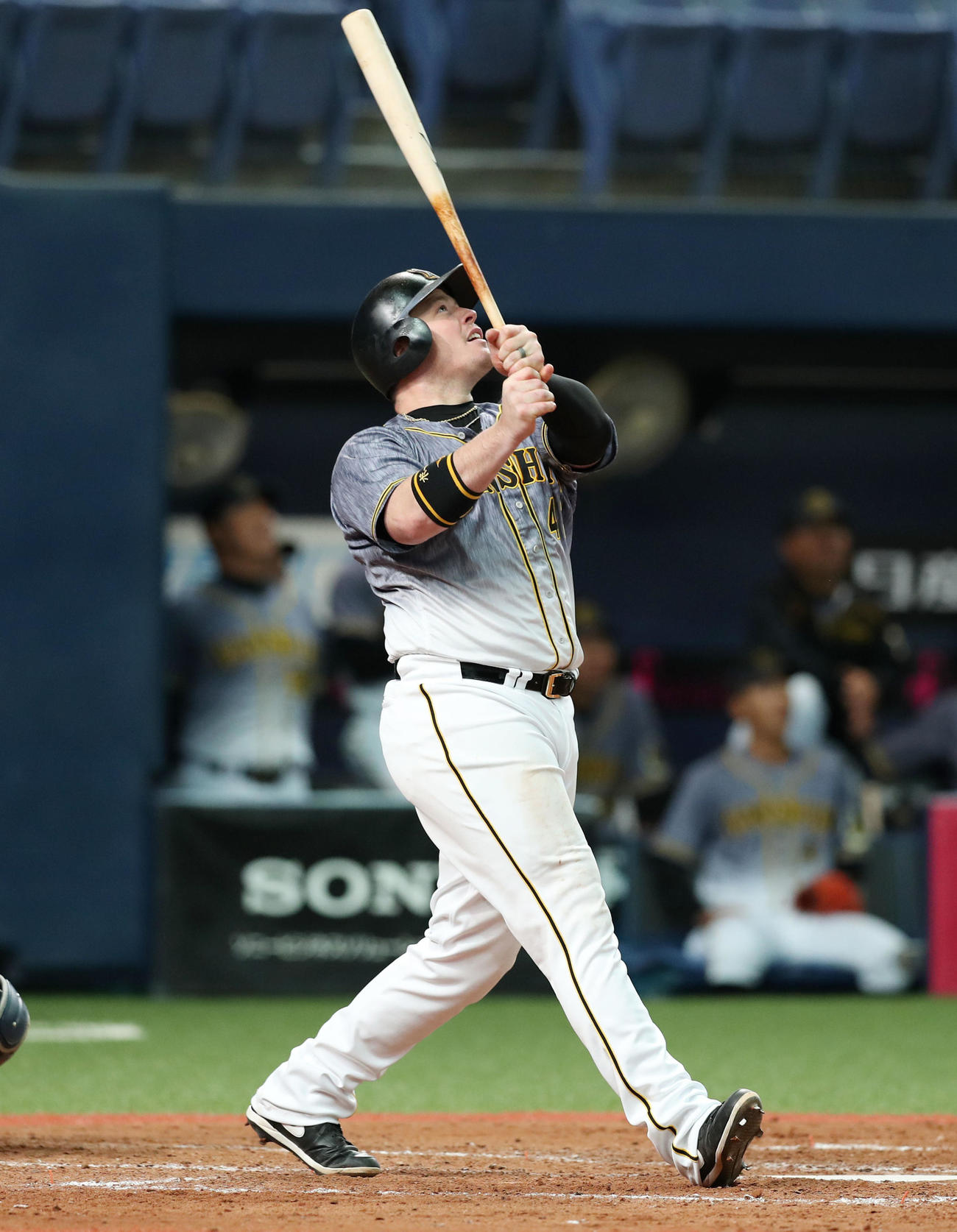 オリックス対阪神　5回表阪神2死一、二塁、中飛に倒れるボーア（撮影・前田充）