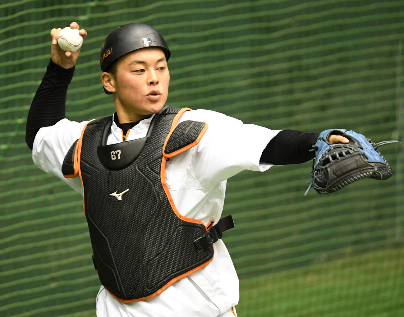 巨人山瀬慎之助（2020年3月8日撮影）