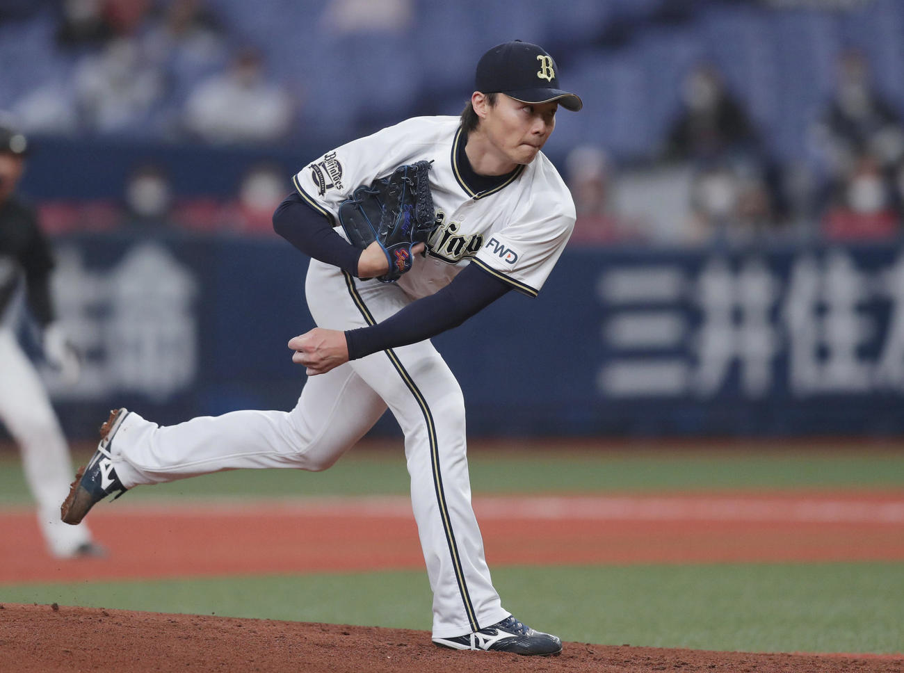 オリックス対ロッテ　オリックス先発の山崎福（撮影・前田充）