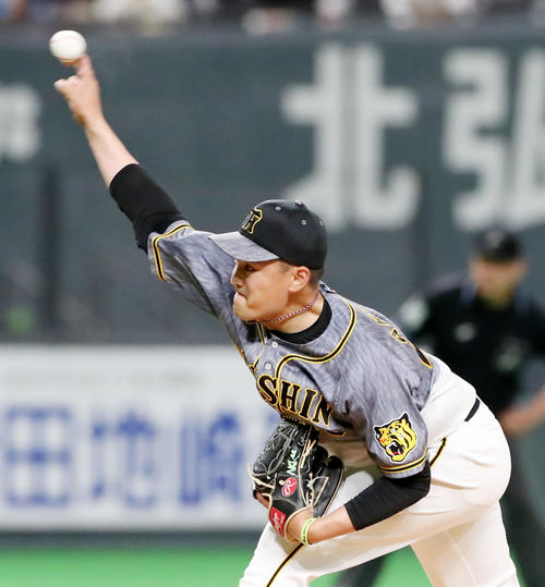 日本ハム対阪神　日本ハム戦に先発した秋山（撮影・加藤哉）
