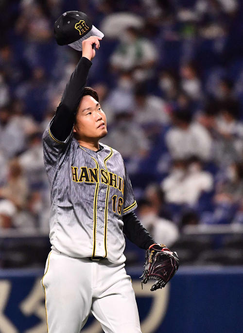 中日対阪神　5回5失点で降板する西勇（撮影・上田博志）