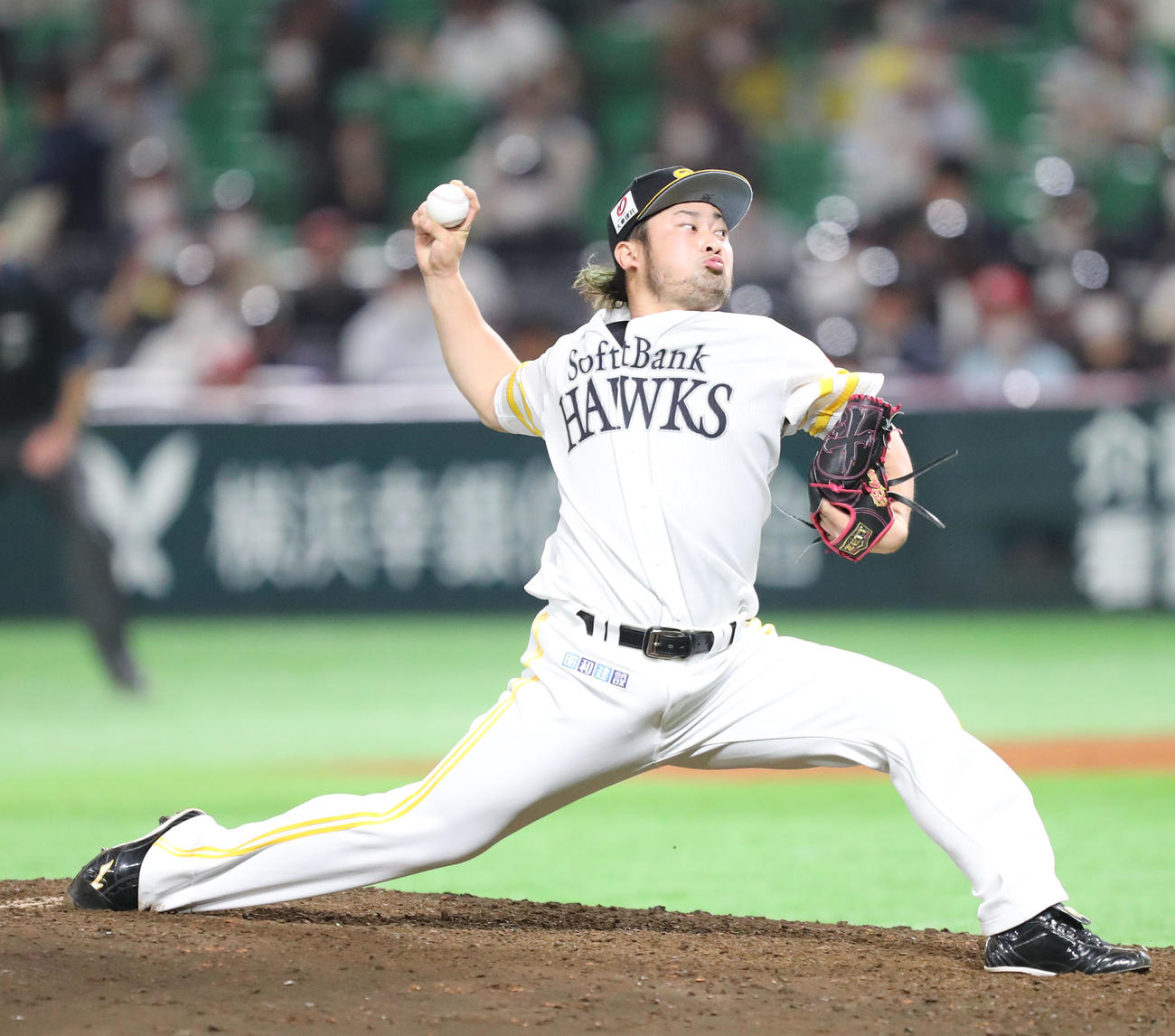 ソフトバンク森唯斗（2021年4月21日撮影）