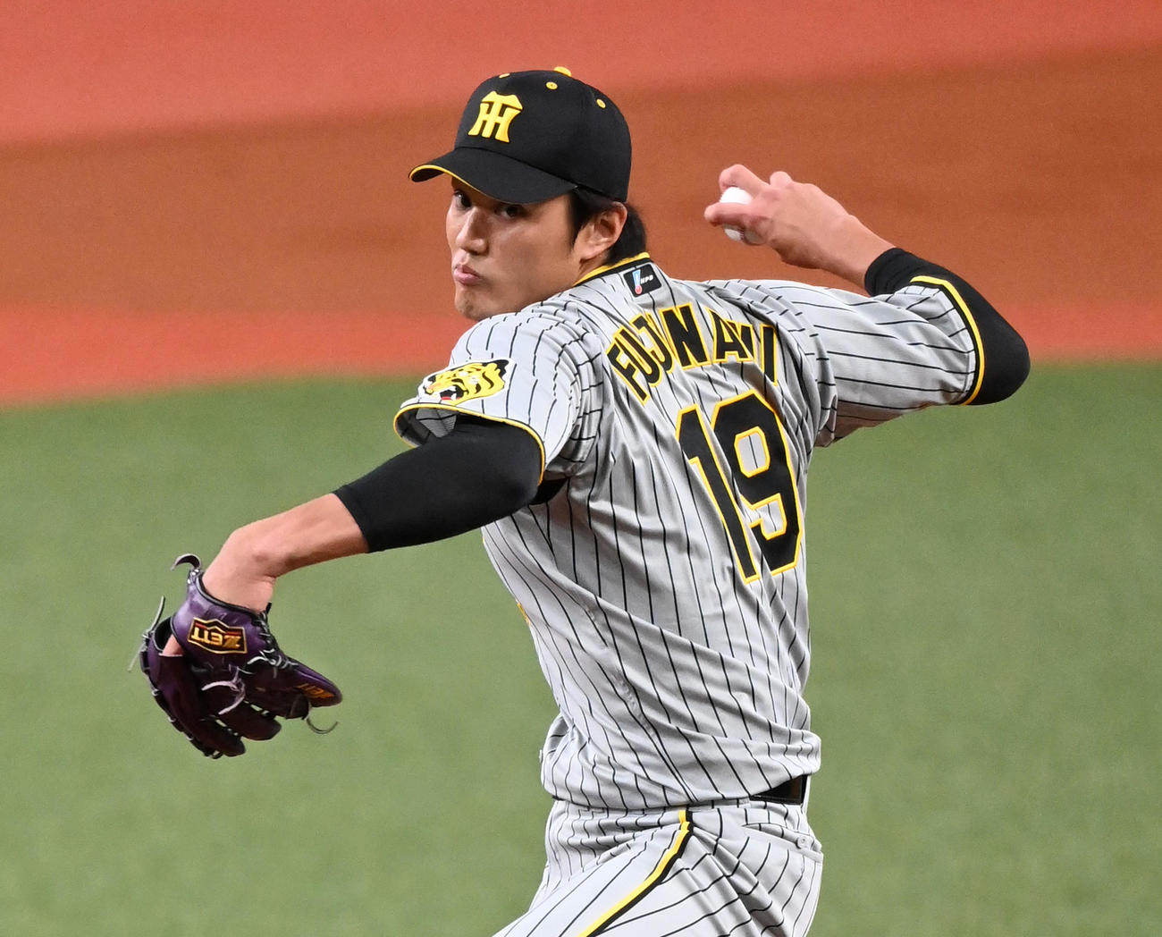 オリックス対阪神　阪神先発の藤浪（撮影・前岡正明）