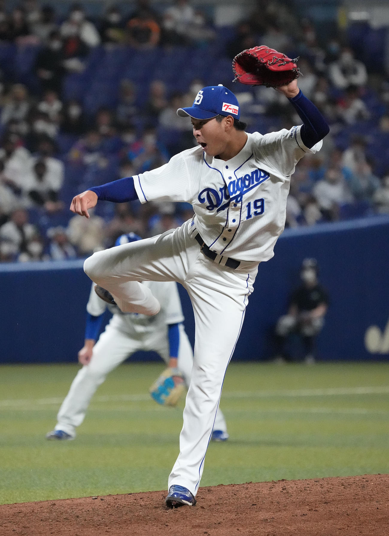 中日対DeNA　力投する中日先発の高橋宏（撮影・森本幸一）
