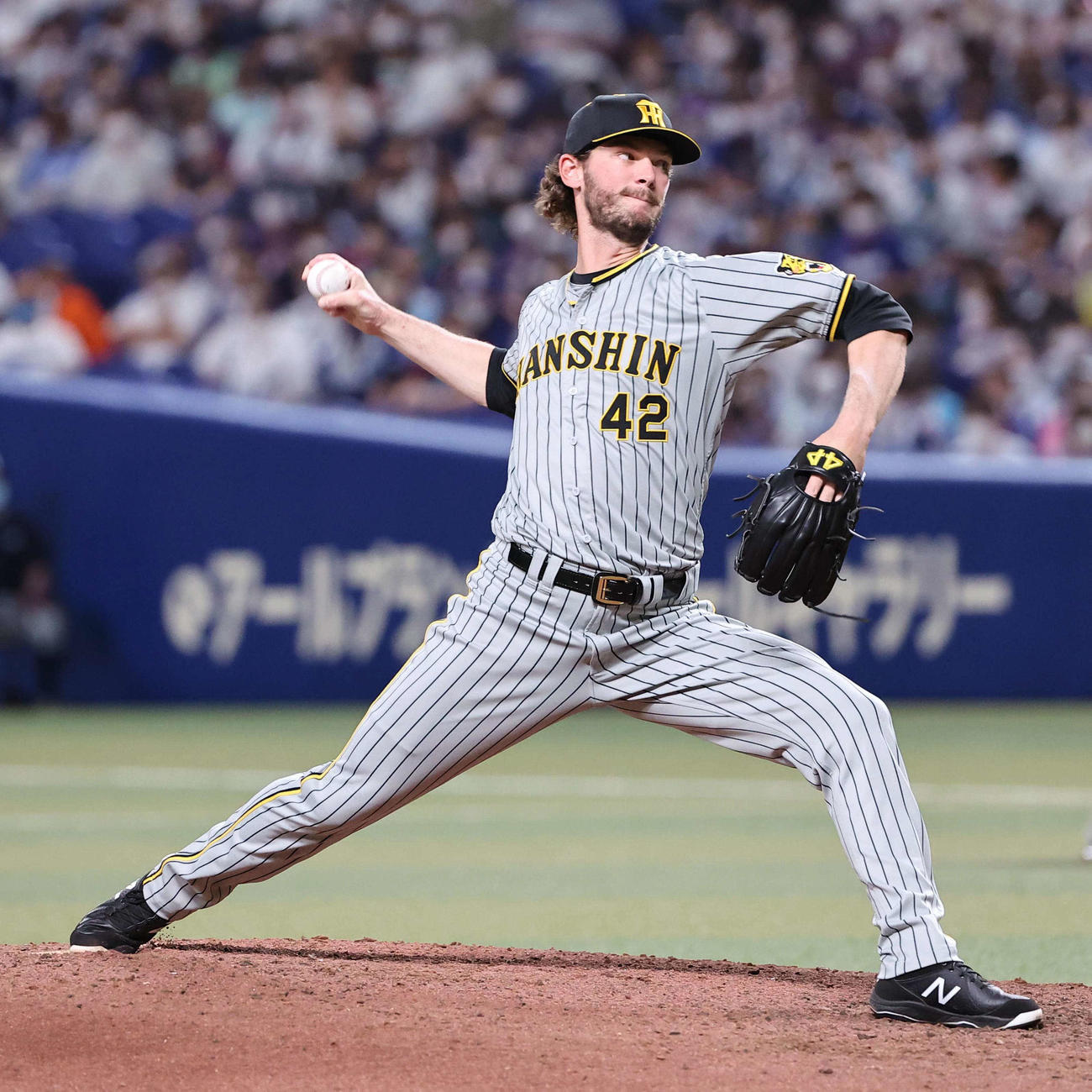 中日対阪神　阪神5番手で登板するケラー（撮影・上田博志）
