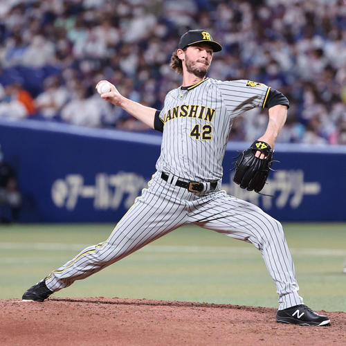 中日対阪神　阪神5番手で登板するケラー（撮影・上田博志）