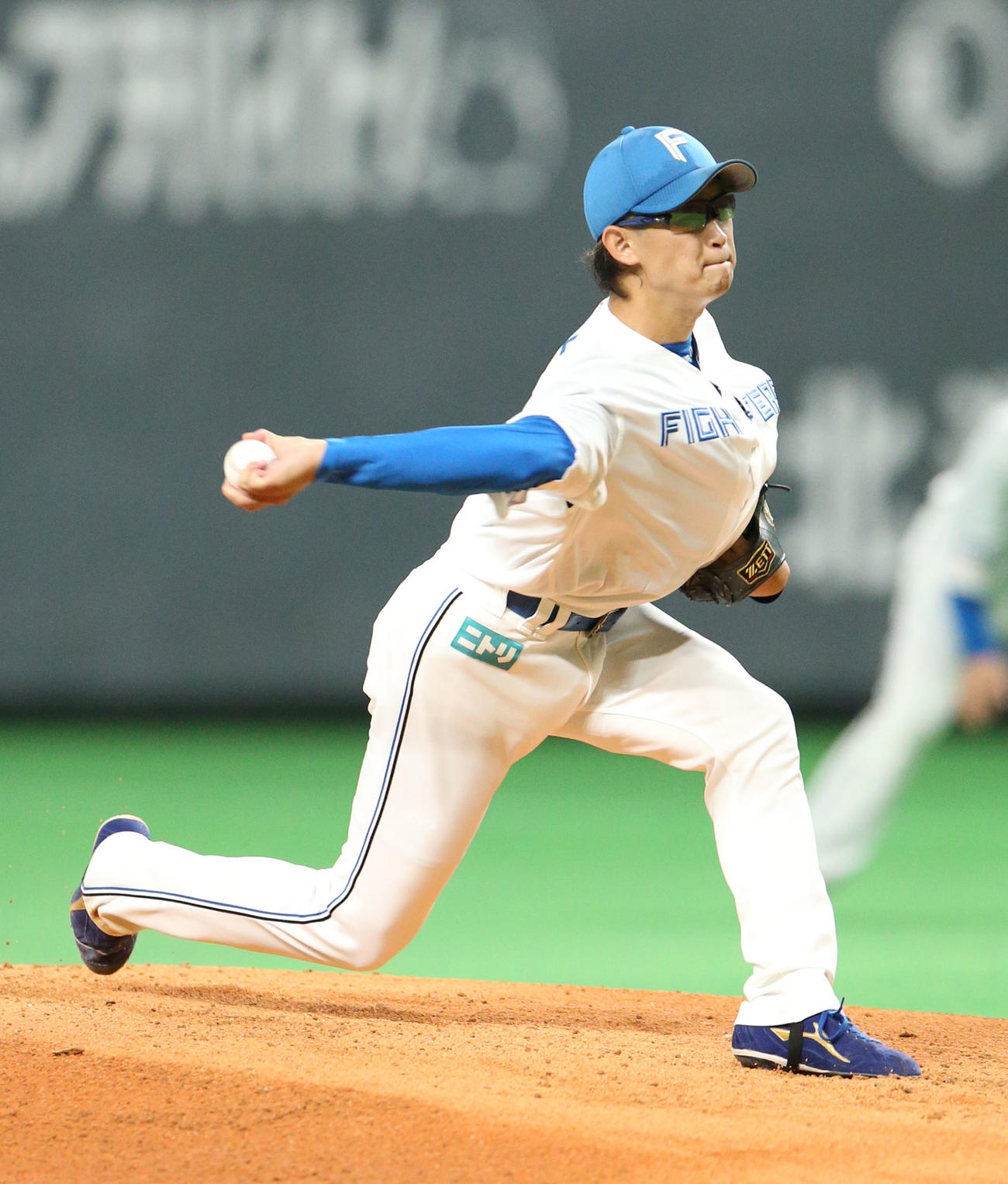日本ハム対西武　日本ハム先発の鈴木（撮影・佐藤翔太）