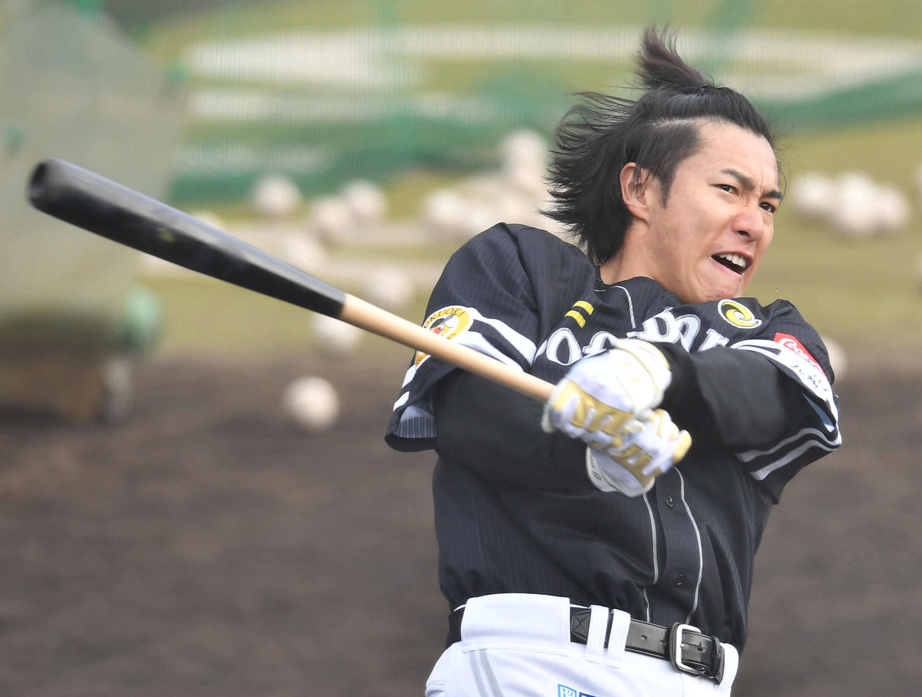 柳田悠岐（2023年2月4日撮影）