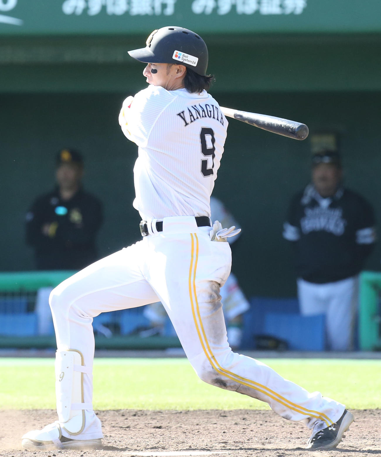 ソフトバンク対西武　9回裏ソフトバンク無死、柳田は二ゴロに倒れる（撮影・冨田成美）