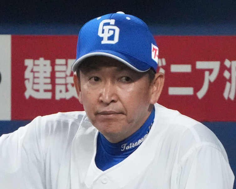 中日立浪監督（2023年4月11日撮影）