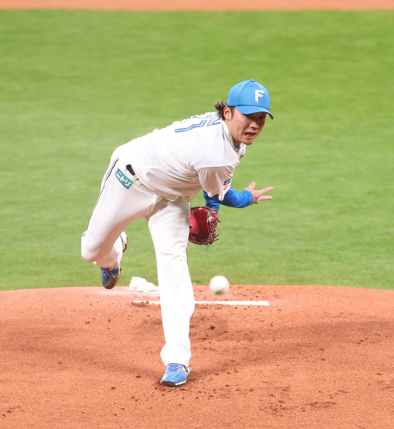 日本ハム対オリックス　日本ハム先発の伊藤（撮影・佐藤翔太）