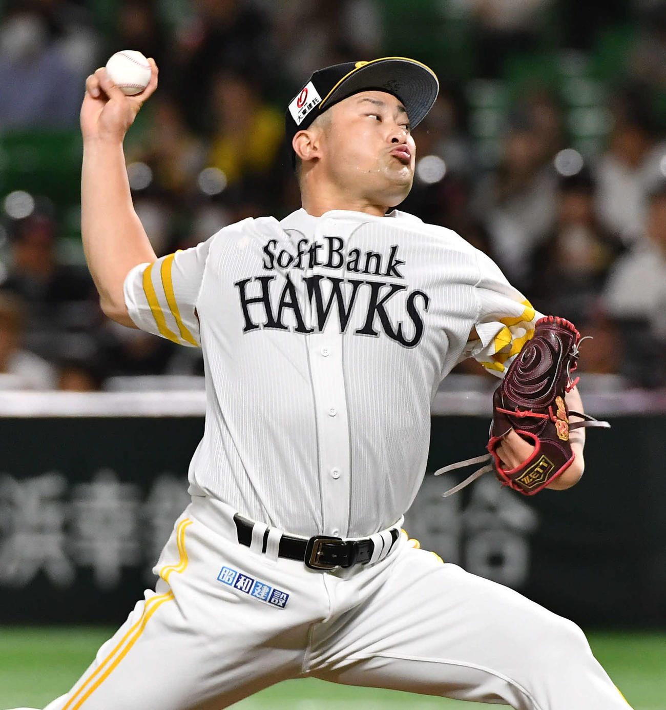 ソフトバンク対DeNA　ソフトバンク先発の森（撮影・岩下翔太）
