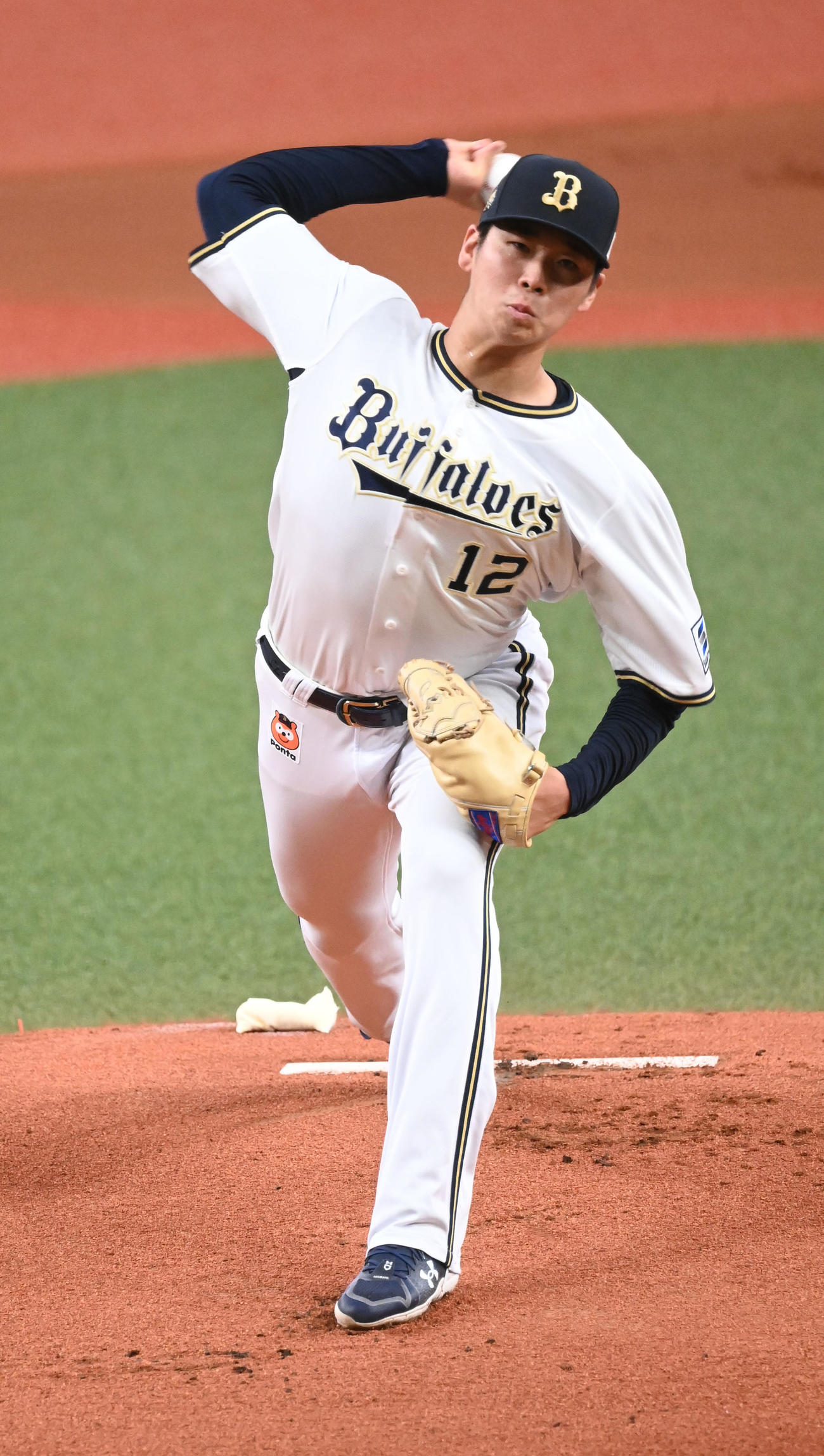 オリックス対DeNA　先発するオリックス山下（撮影・和賀正仁）