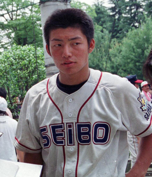 聖望学園時代の・鳥谷敬氏(1999年7月撮影)