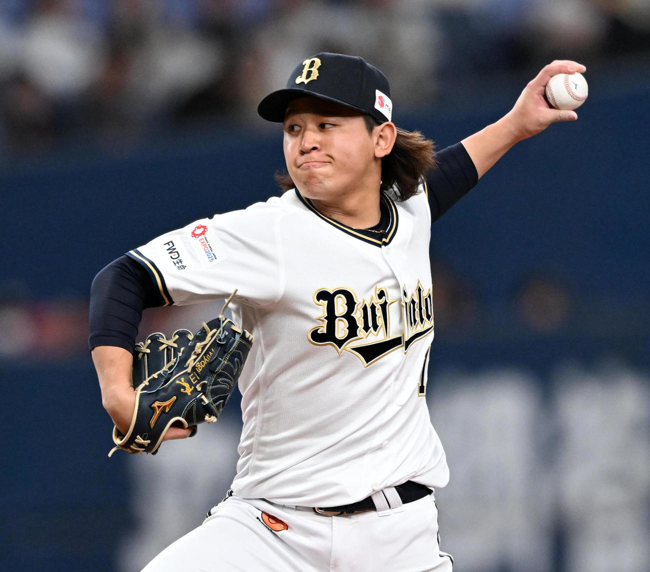 オリックス対阪神　オリックス先発の宮城は6回を無失点に抑える（撮影・前岡正明）