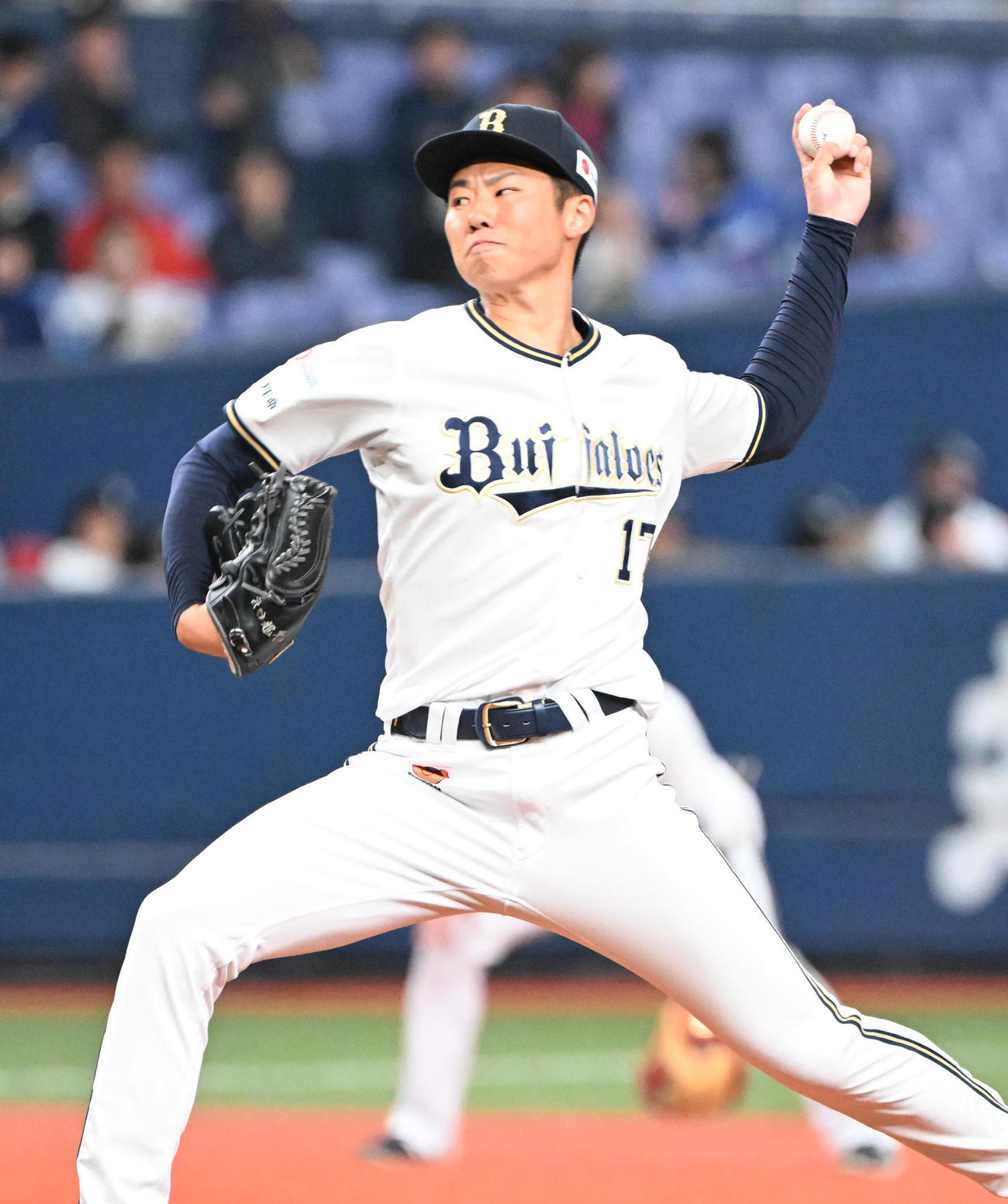 パの投手ではオリックス曽谷龍平に期待（2024年3月5日撮影）