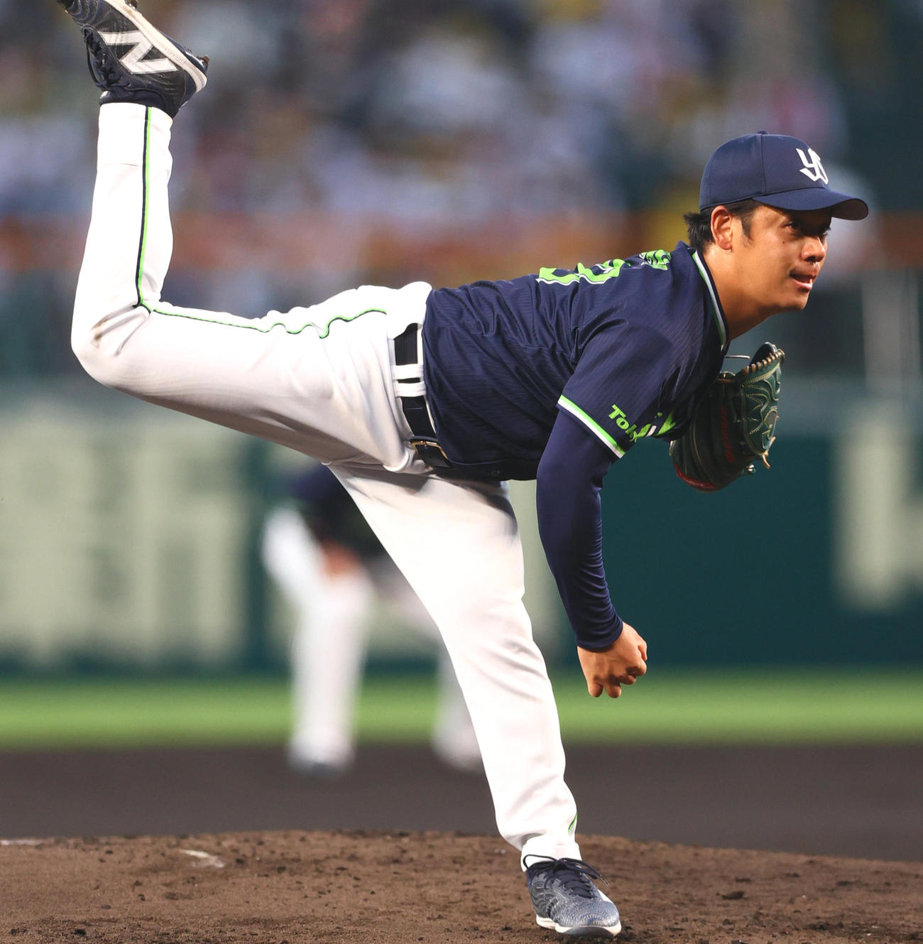 阪神対ヤクルト　ヤクルト先発の小川（撮影・上山淳一）