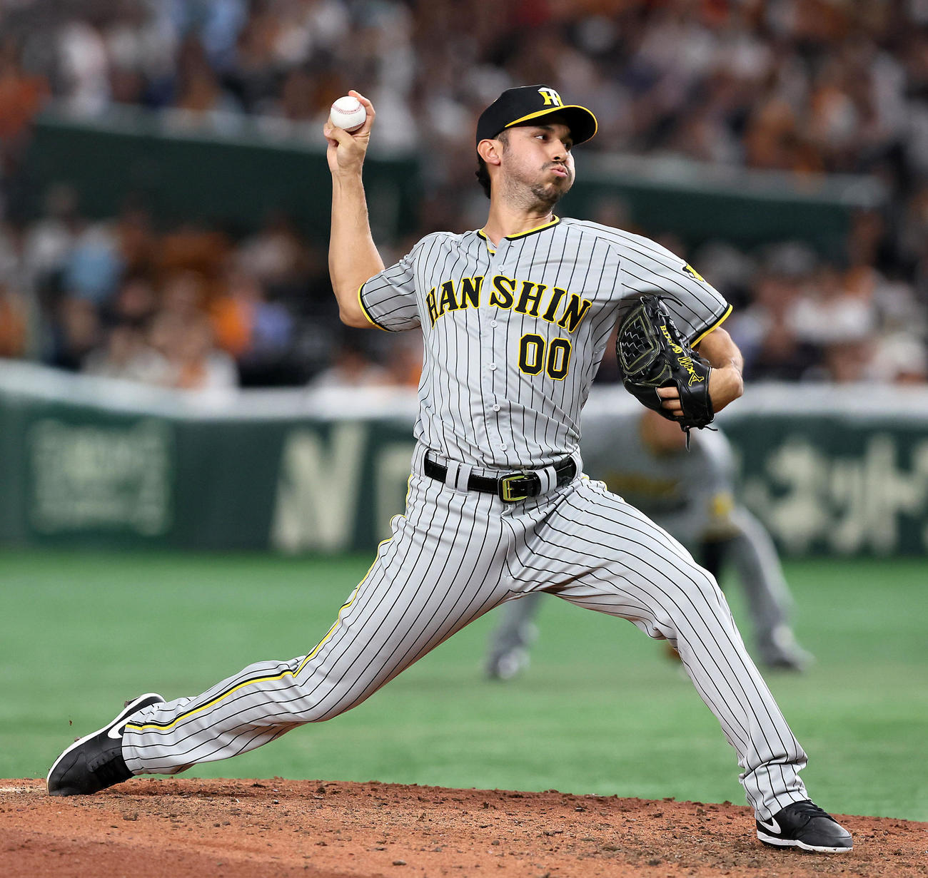 巨人対阪神　8回裏、阪神4番手で登板するゲラ（撮影・加藤哉）