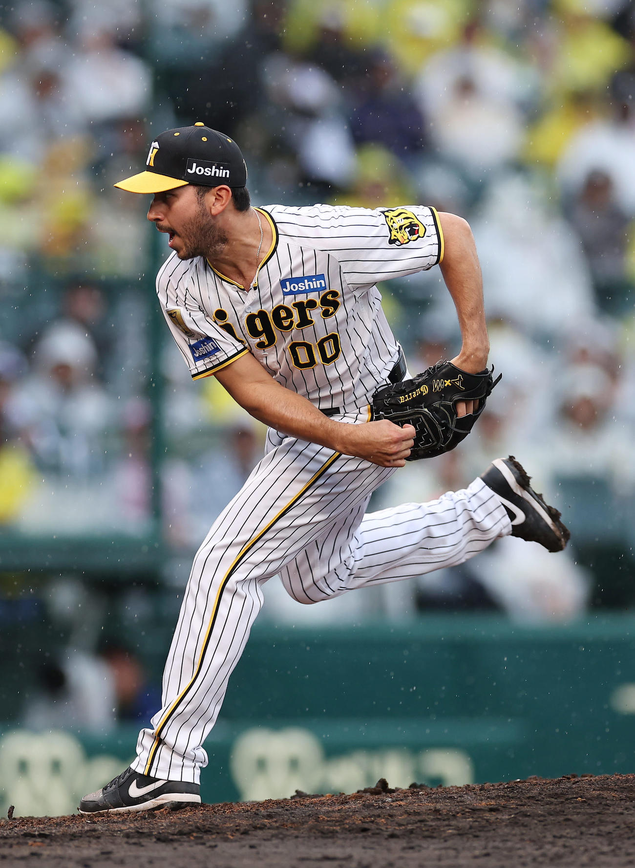 阪神対ヤクルト　力投する阪神3番手のゲラ（撮影・前田充）